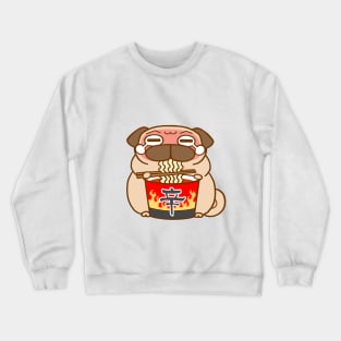 Pug Spicy Ramen Crewneck Sweatshirt